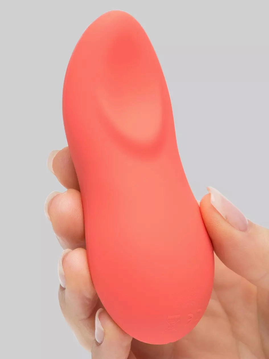 We Vibe TOUCH X Rechargeable Lay-On Clitoral Vibrator Velvet Green & Peach