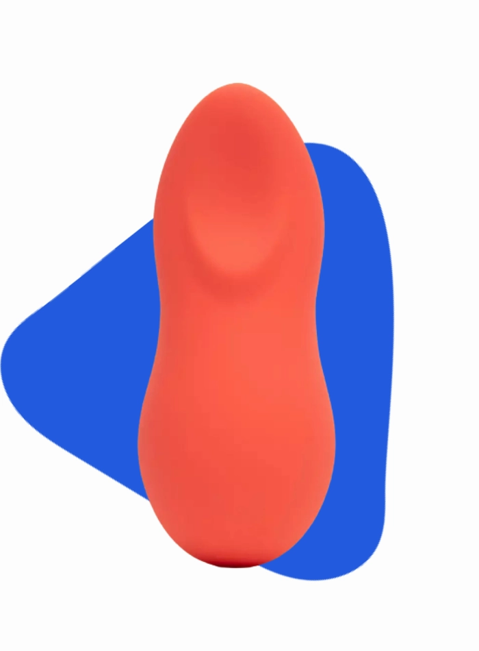 We Vibe TOUCH X Rechargeable Lay-On Clitoral Vibrator Velvet Green & Peach