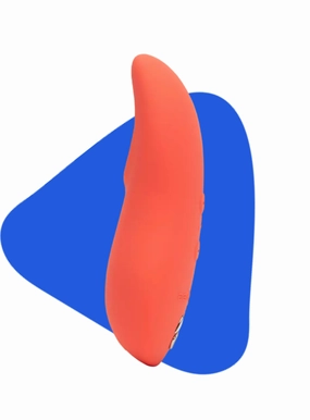 We Vibe TOUCH X Rechargeable Lay-On Clitoral Vibrator Velvet Green & Peach