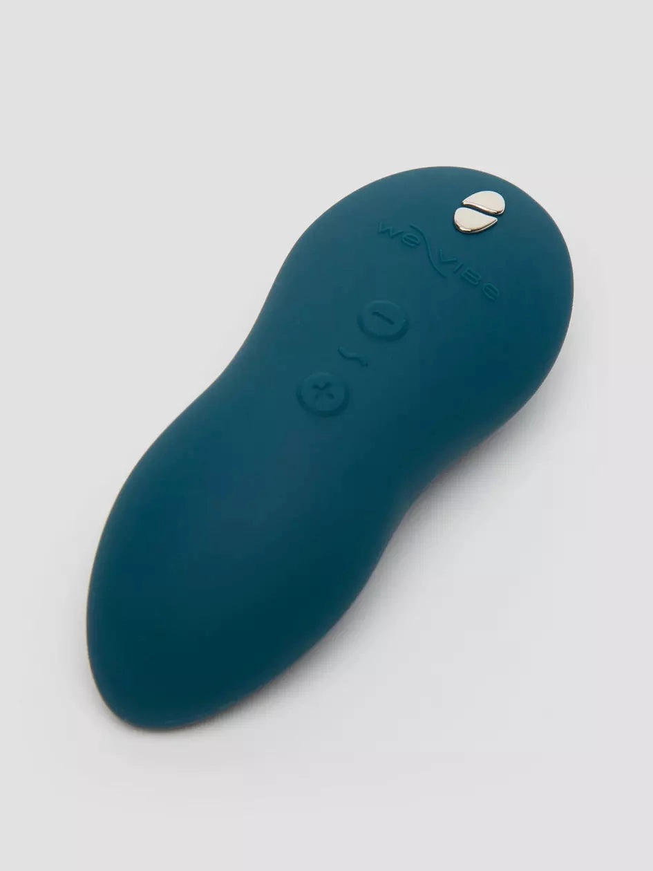 We Vibe TOUCH X Rechargeable Lay-On Clitoral Vibrator Velvet Green & Peach