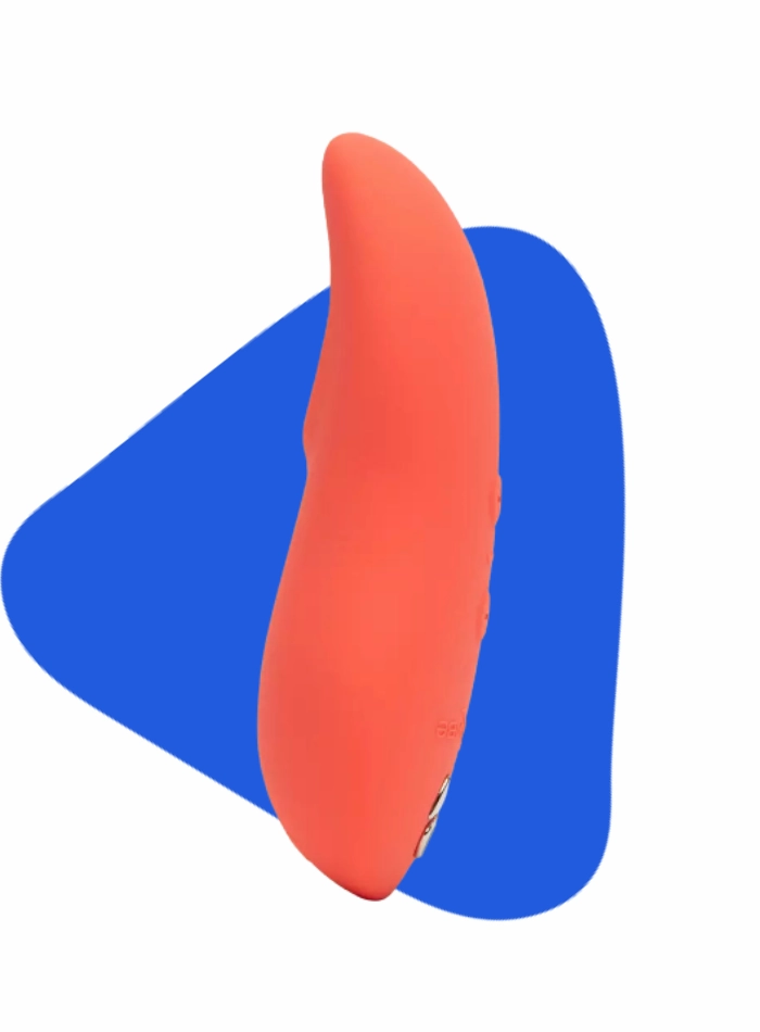 We Vibe TOUCH X Rechargeable Lay-On Clitoral Vibrator Velvet Green & Peach