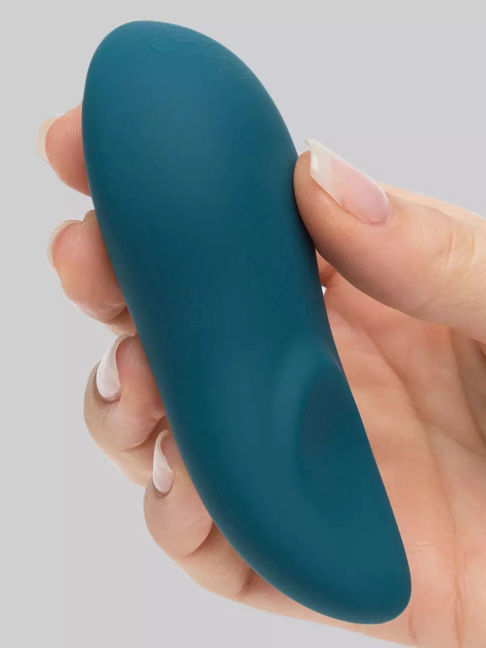 We Vibe TOUCH X Rechargeable Lay-On Clitoral Vibrator Velvet Green & Peach