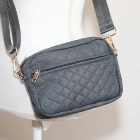 Women's Sophie Quilted Crossbody In Gray
